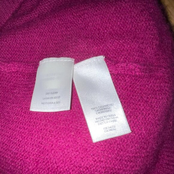 Jones New York Collection 100% Cashmere Sweater – Size M – Fuchsia Purple - Picture 6 of 6